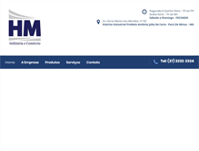 Tablet Screenshot of hmindustria.com.br